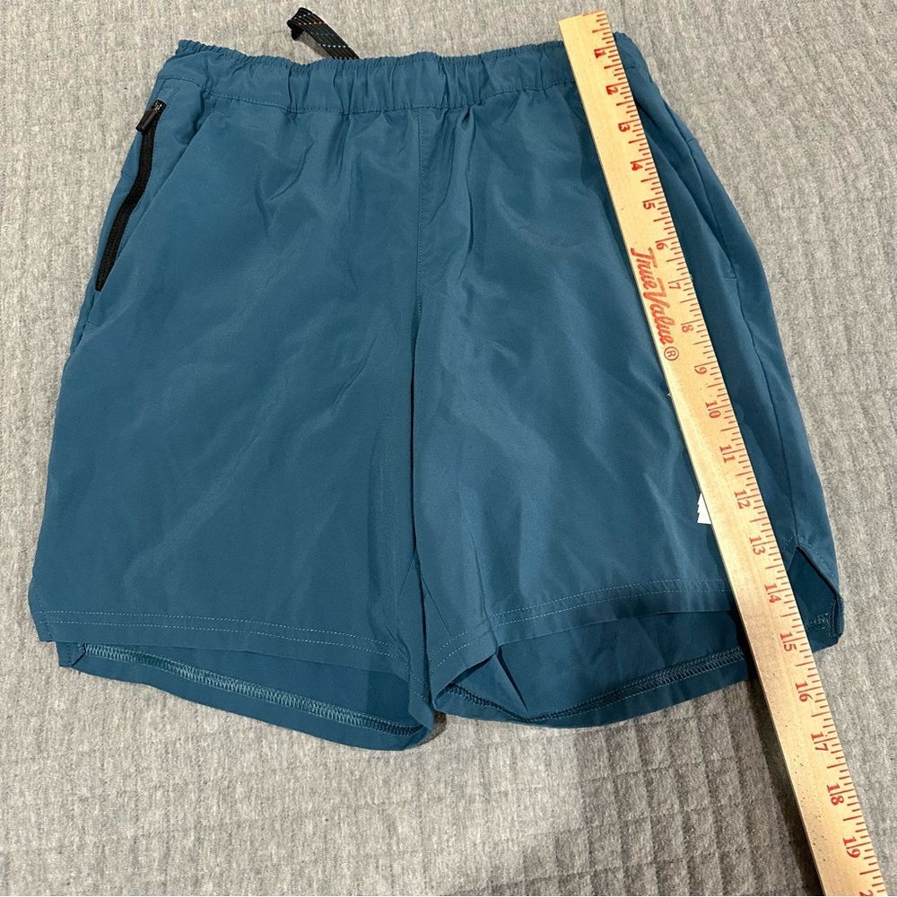 REI Boys Quick Dry Shorts in Teal Size Medium 10-12 Hiking Outdoors Camp Swim - Picture 6 of 8